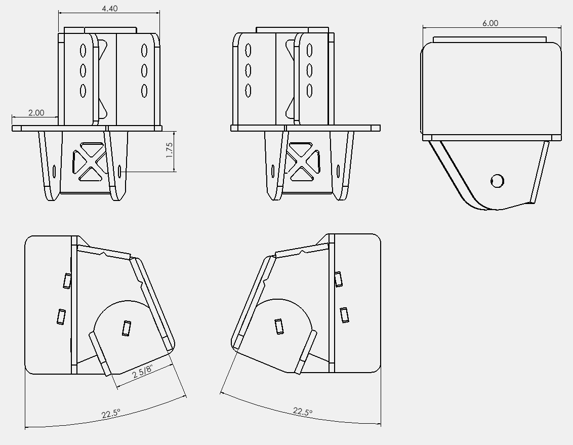 Universal Triangulated 4 Link Bracket Kit – DXF Files