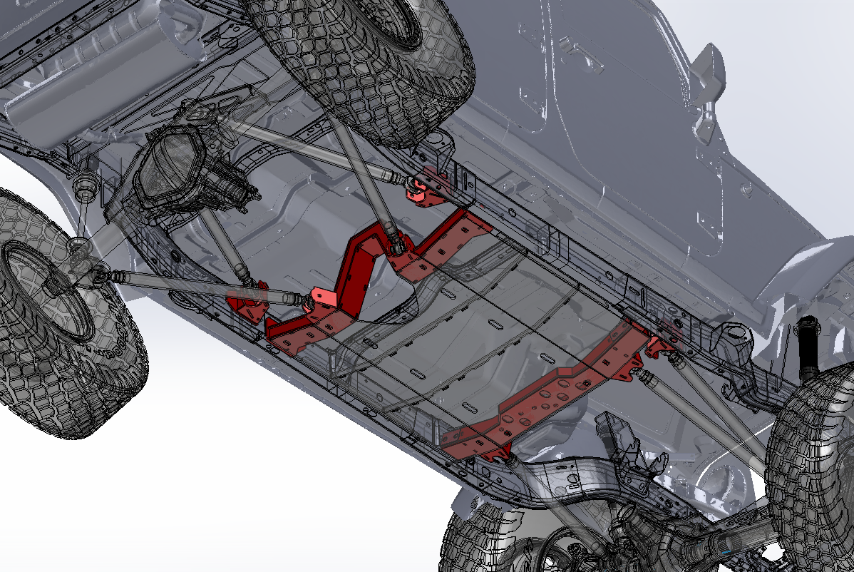 JKU 3-Link Front & Triangulated 4-Link Rear Long Arm Bracket Kit – DXF Files