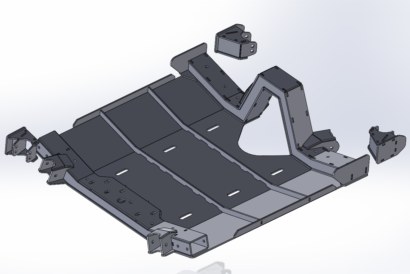 JKU 3-Link Front & Triangulated 4-Link Rear Long Arm Bracket Kit – DXF Files