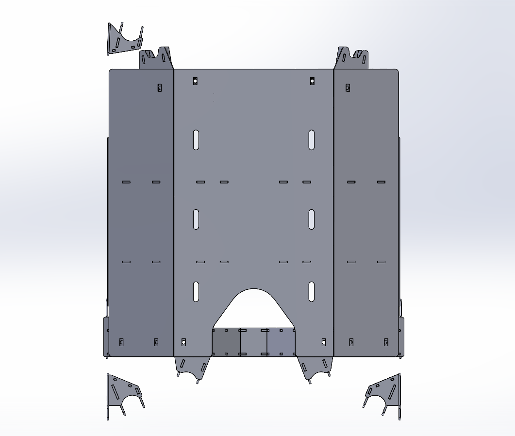 JKU 3-Link Front & Triangulated 4-Link Rear Long Arm Bracket Kit – DXF Files