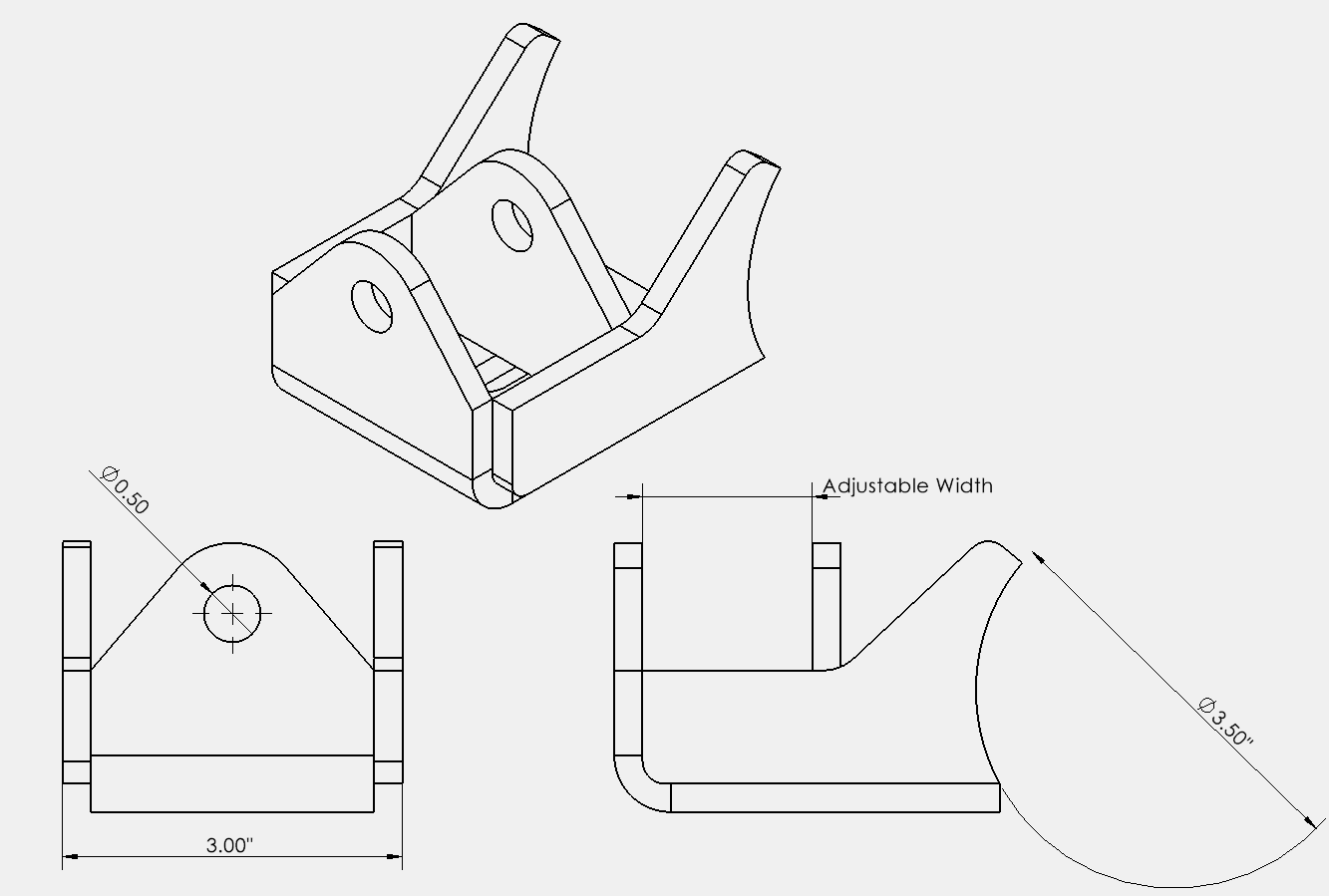 Axle Mount Lower Coil Over Shock Brackets – DXF Files