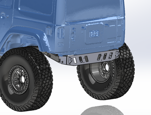 Jeep Wrangler JK Low Profile Frame Chop Rear Bumper – DXF Files